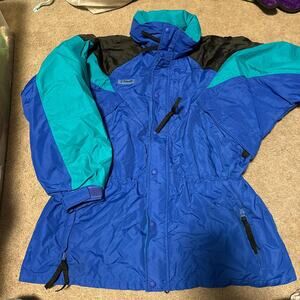 Columbia sportswear blue and black coat